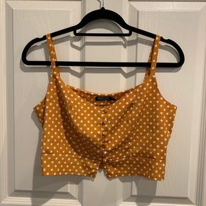 Polka dot crop top